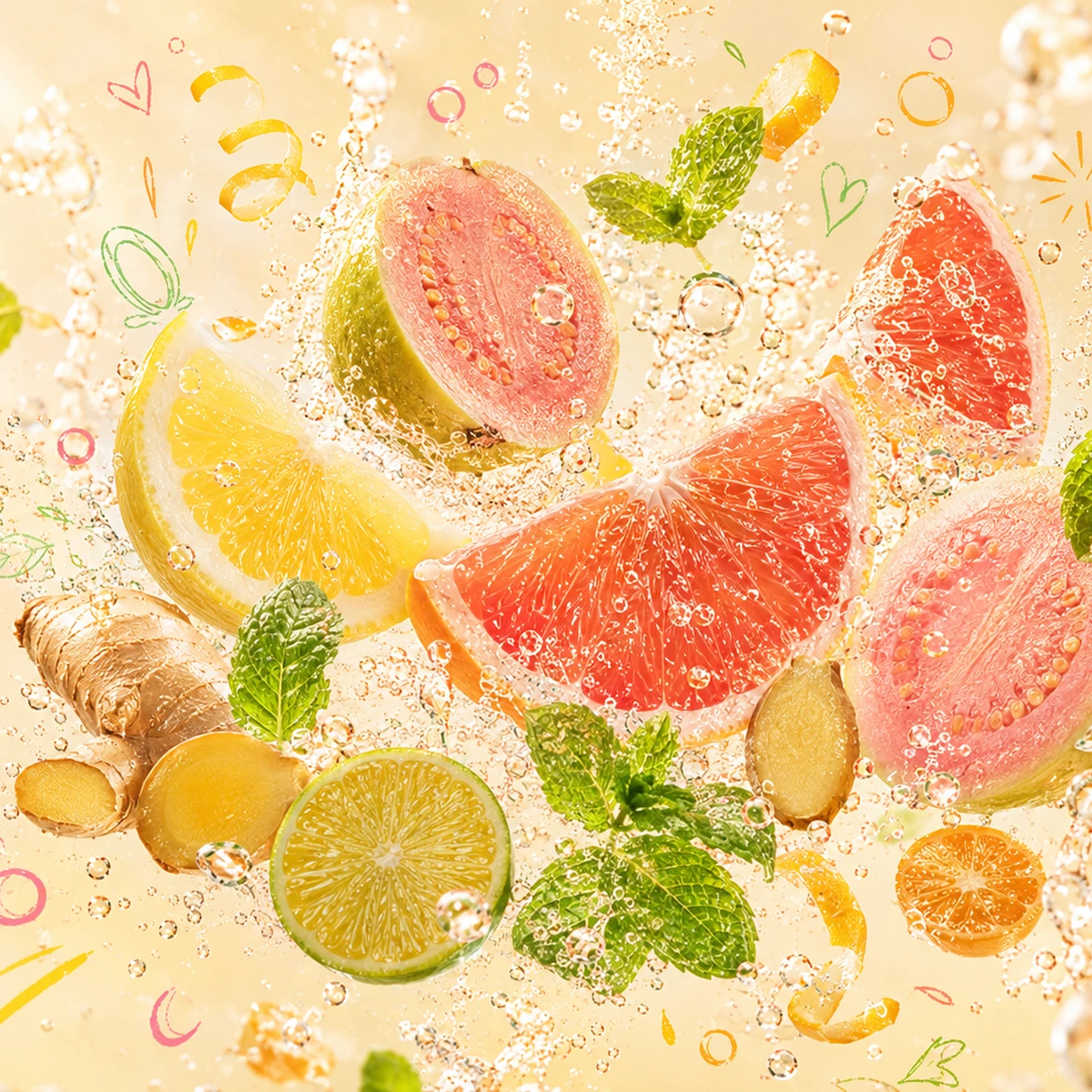 POPSUP CMEP fruit-aroma and bubbles visual.